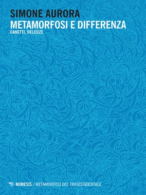 cover image of Metamorfosi e differenza